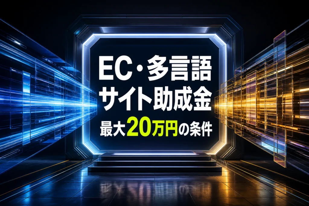 江戸川区のEC・多言語サイト助成金20万円枠の条件をまとめたサムネイル