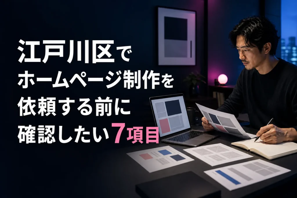 江戸川区でホームページ制作を依頼する前に確認したい7項目のサムネイル